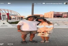 صورة محمد هاني ينشر صورة رومانسية مع زوجته