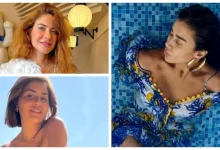 صورة منة فضالي بشورت قصير ونوال الزغبي أنيقة.. 10 لقطات لنجوم الفن خلال 24