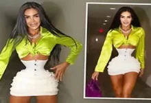 صورة قوام الساعة الرملية.. عارضة أزياء تثير الجدل بشكل جسمها (صور)