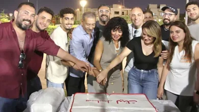 صورة بالصور| رانيا يوسف وسيد رجب يحتفلان ببدء تصوير مسلسل “لينك”