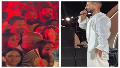 صورة أحمد سعد يهدي أغنية “قادر أكمل” لكريم محمود عبدالعزيز وزوجته في حفل ال