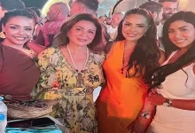 صورة بالصور.. أحمد العوضي ورامز جلال مع إلهام شاهين في الساحل الشمالي