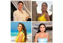 صورة نسرين طافش جريئة ومي عمرو جذابة.. 25 صورة للنجمات بالـ كروب توب
