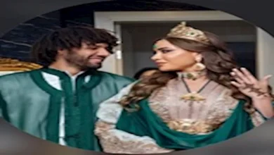 صورة 4صور جديدة من حفل زفاف النني على زوجته الثانية بالزي المغربي