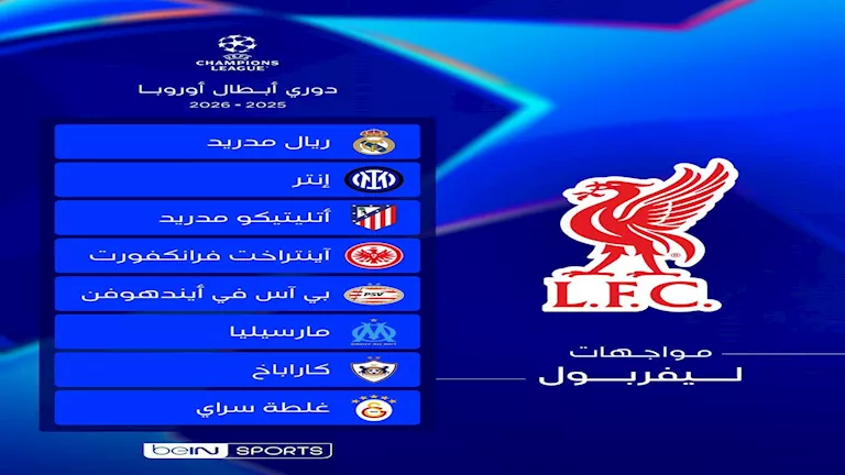 مواجهات ليفربول في دوري أبطال أوروبا