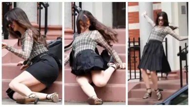 صورة “كعب الجزمة اتكسر”.. نجمة تتعرض لموقف محرج أثناء تصوير فيلمها الجديد