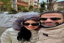 صورة أمير طعيمة يحتفل بعيد ميلاد زوجته برسالة رومانسية