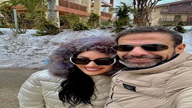 صورة أمير طعيمة يحتفل بعيد ميلاد زوجته برسالة رومانسية