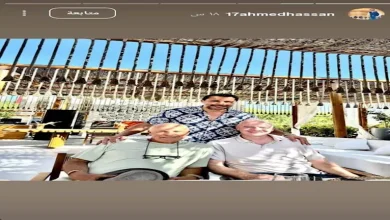 صورة 5 صور ترصد مقابلة أحمد حسن مع إنفانتينو رئيس فيفا