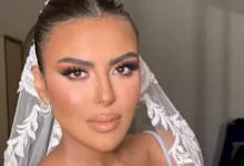 صورة طرحة عروس و”كروب توب”.. هاجر الشرنوبي تتألق في أحدث ظهور لها