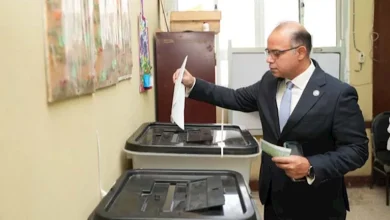 صورة رئيس الرقابة المالية يُدلي بصوته في انتخابات مجلس الشيوخ 2025