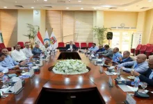 صورة وزير البترول يتابع توسعات ميناء الحمراء البترولي بالعلمين