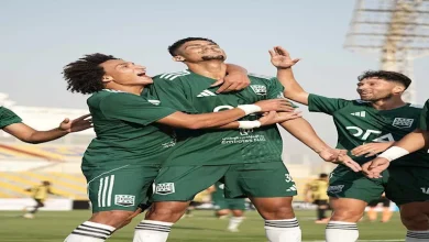 صورة أهداف الشوط الأول من مباراة زد والمقاولون العرب