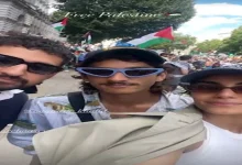 صورة أمير المصري ينضم لمظاهرة داعمة للشعب الفلسطيني في لندن