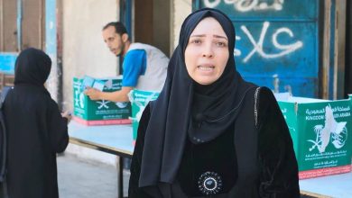 صورة أهالي غزة يشكرون السعودية على مساعداتها الإغاثية  أخبار السعودية