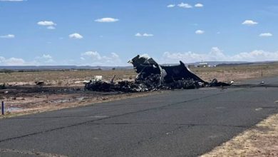 صورة | وفاة 4 أشخاص في تحطم طائرة إسعاف في ولاية أريزونا الأمريكية