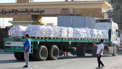 صورة | قافلة الحياة التاسعة تنطلق من مصر إلى غزة
