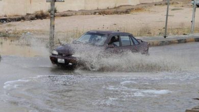 صورة | آخر تحديث من طقس العرب: أمطار غزيرة تؤثر على لواء الجيزة والأزرق