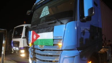 صورة | القوات المسلحة الأردنية تسيّر قافلة مساعدات إغاثية للمستشفيين الميدانيين في قطاع غزة