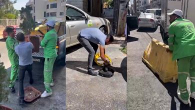 صورة | أمانة عمان تكشف عن تفاصيل حملتها لإزالة الحواجز والأعمدة والمخلفات من الشوارع والأرصفة