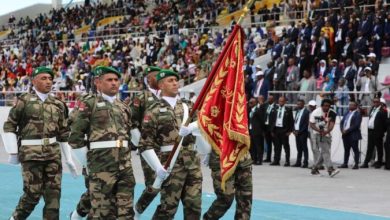 صورة تجريدة من لواء المشاة المظليين بالجيش المغربي تشارك في احتفالات ذكرى استقلال كوت ديفوار