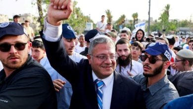 صورة بن غفير يجدد دعوته لإعادة احتلال غزة وتهجير الفلسطينيين منها