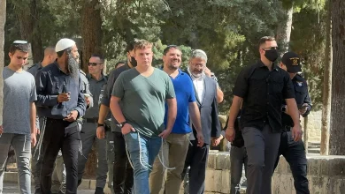 صورة وزير الأمن الإسرائيلي المتطرف يقتحم المسجد الأقصى