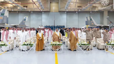 صورة مساعد وزير الدفاع يشهد حفل اكتمال أعمال عَمرة أولى طائرات «ف15»
