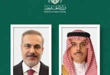 صورة وزير الخارجية يبحث مستجدات قطاع غزة مع نظيره التركي