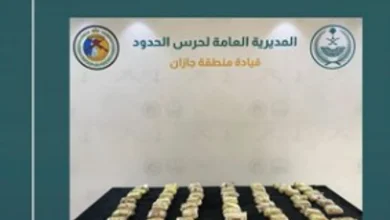 صورة إحباط تهريب 100 ألف قرص من الإمفيتامين المخدر في جازان