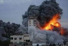 صورة شهداء وجرحى جراء غارات للاحتلال على غزة وخان يونس