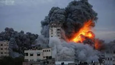صورة شهداء وجرحى جراء غارات للاحتلال على غزة وخان يونس