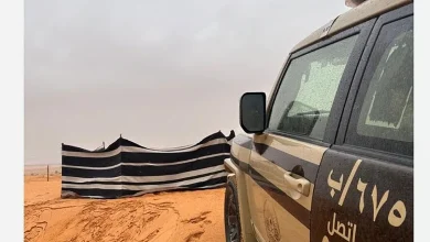 صورة الأمن البيئي تضبط مواطنًا مخالفًا لنظام البيئة لارتكابه مخالفة التخييم في محمية الإمام فيصل بن تركي الملكية