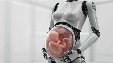 صورة الصين تكشف عن أول روبوت مزود برحم صناعي للحمل والولادة