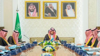 صورة ولي العهد يرأس جلسة مجلس الوزراء في نيوم