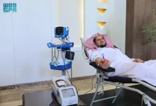 صورة النائب العام يشارك في حملة ولي العهد للتبرع بالدم