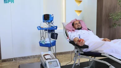 صورة النائب العام يشارك في حملة ولي العهد للتبرع بالدم