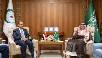 صورة بن فرحان يلتقي وزراء خارجية مصر وسوريا وباكستان
