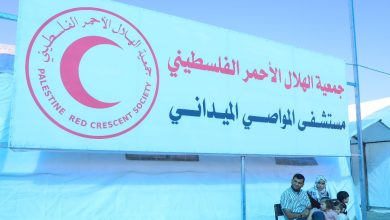 صورة الهلال الأحمر: تشغيل قسم النساء والتوليد في مستشفى المواصي الميداني غرب خان يونس