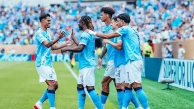 صورة مرموش يتصدر قائمة مانشستر سيتي لمواجهة باليرمو وديًا في البروفة الأخيرة