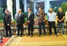 صورة حضر أشرف زكى ومجدى أبو عميرة ومحمد ياسين وأحمد صيام عزاء المنتج طارق صيام