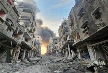 صورة إسرائيل تفعل في غزة ما لم تفعله ألمانيا بالحرب العالمية