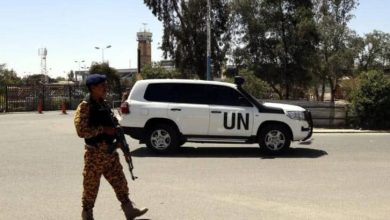 صورة بيان: الحوثيون يختطون 11 من موظفي الأمم المتحدة يوم أمس ويصادرون ممتلكات تابعها لها