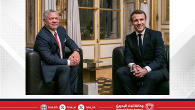صورة العاهل الأردني يبحث مع الرئيس الفرنسي تطورات غزة والضفة الغربية