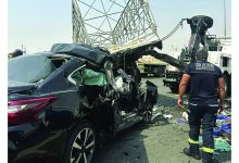 صورة شرطة دبي تحذّر من خطورة عدم ترك مسافة أمان بين المركبات