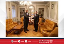 صورة الأمين العام الجديد للمنظمة الدولية للحماية المدنية يستقبل المندوب الدائم لمملكة البحرين لدى الأمم المتحدة في جنيف