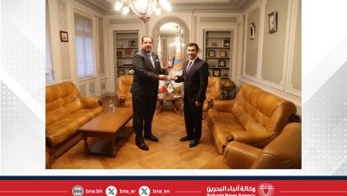 صورة الأمين العام الجديد للمنظمة الدولية للحماية المدنية يستقبل المندوب الدائم لمملكة البحرين لدى الأمم المتحدة في جنيف