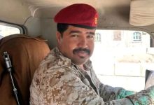 صورة استشهاد أركان حرب الجبهة الجنوبية بمحافظة مأرب مع مرافقه