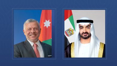 صورة رئيس الدولة وملك الأردن يبحثان العلاقات الأخوية والتطورات الإقليمية