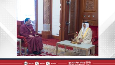 صورة جلالة الملك المعظم يستقبل صاحب النيافة المطران الدكتور حسام نعوم رئيس أساقفة القدس للكنيسة الأسقفية في القدس والشرق الأوسط